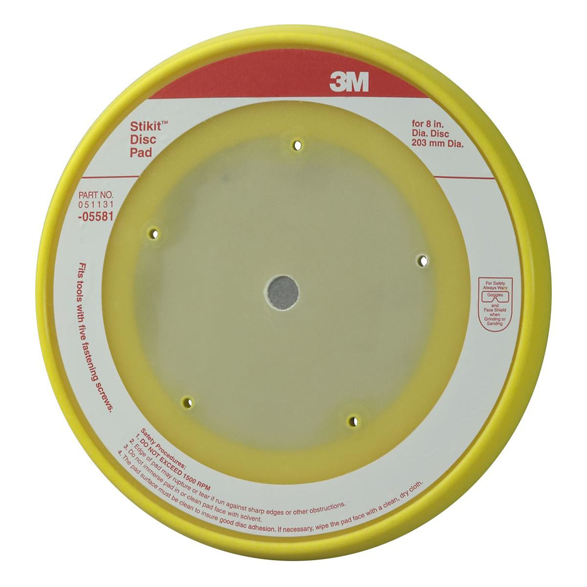 3M DA Pad — 8in. Diameter, Model# MMM5581